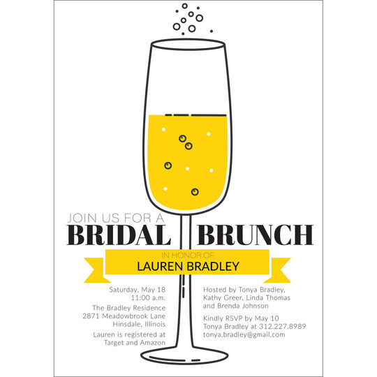 Bridal Brunch Shower Invitations